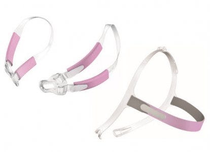 ResMed Swift™ FX For Her CPAP Mask Headgear With Bella Loops , Pink Gray