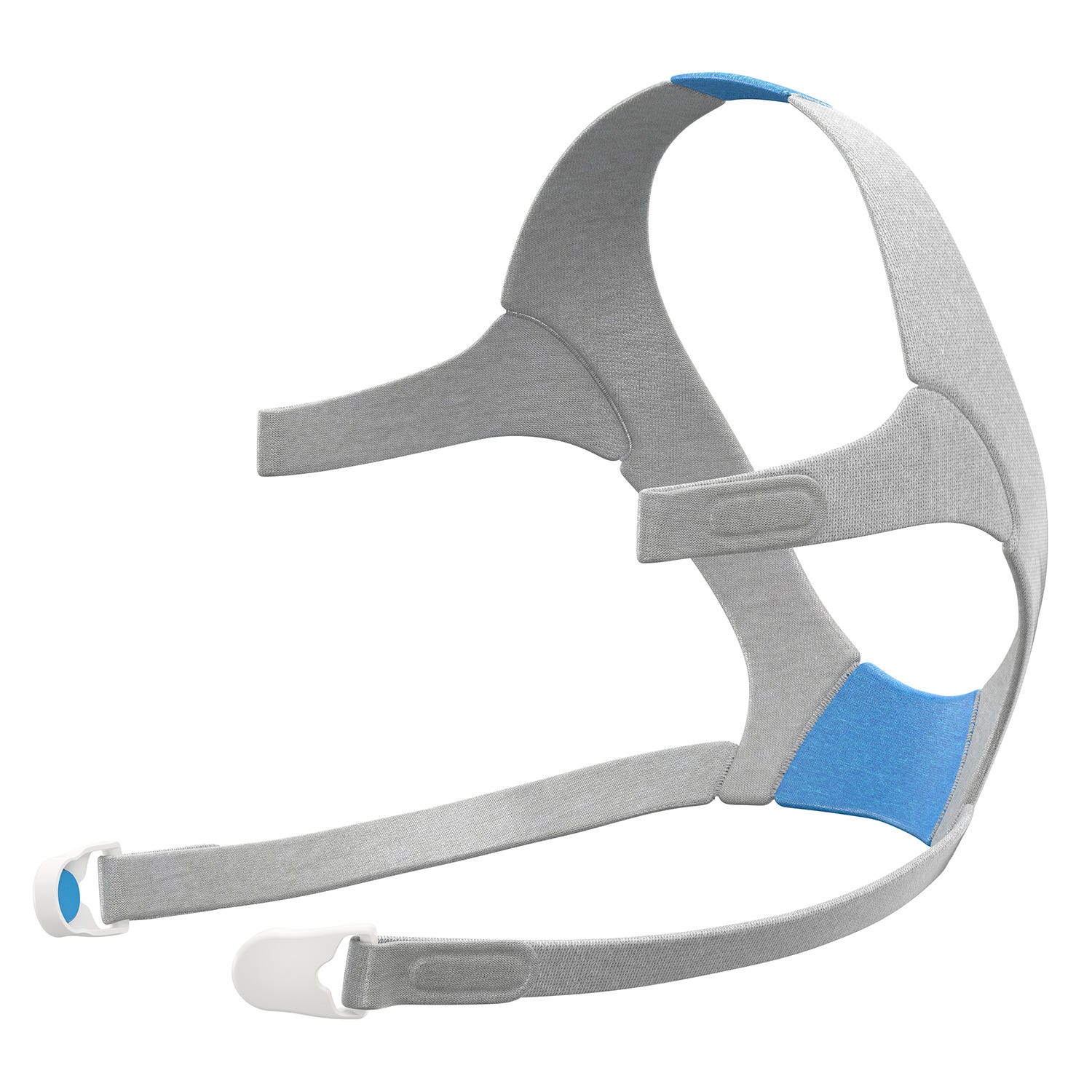 ResMed AirFit™/AirTouch™ F20 CPAP Mask Headgear With Clips , Gray & Blue