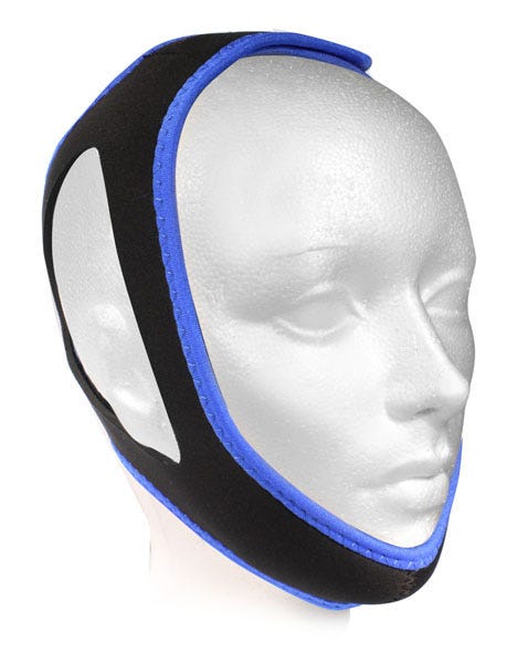 CPAPOLOGY Morpheus Deluxe Chinstrap For CPAP , Black & Blue