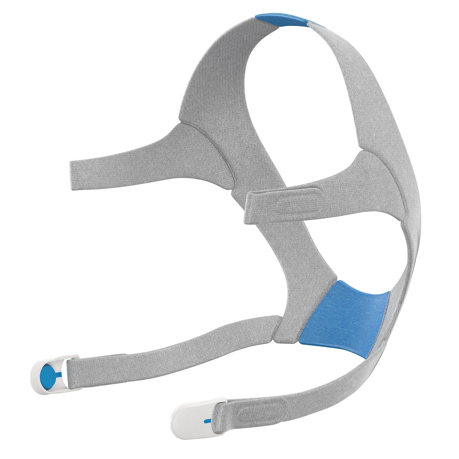 ResMed AirFit™/AirTouch™ N20 CPAP Mask Headgear With Clips , Gray & Blue