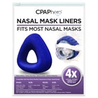 Reusable Nasal CPAP Mask Liner covering a CPAP mask