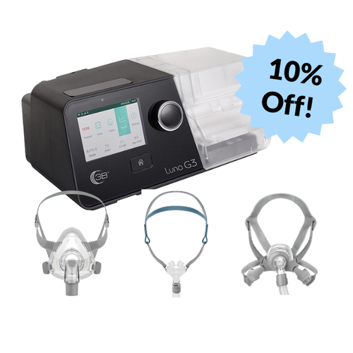 Luna G3 Auto CPAP Machine and Mask Bundle by React Health
