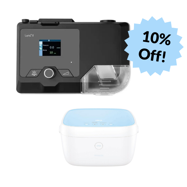 Luna II Auto CPAP Machine and Paptizer Cleaning Bundle