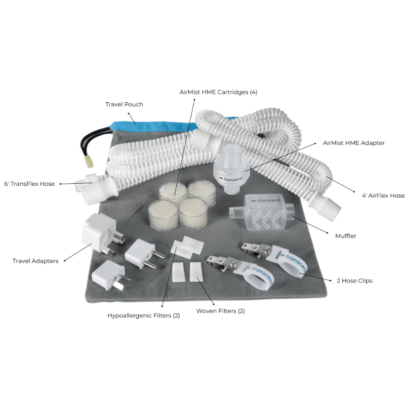 Transcend Micro 510 Auto CPAP Machine Essentials Travel Bundle