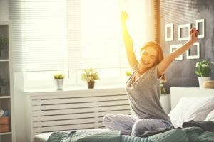 Woman is refreshed with her CPAP success 