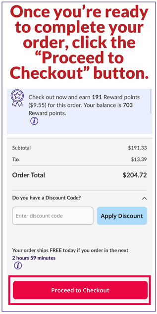 Redeeming Loyalty Rewards Points Step 1, Part 2 | CPAPsupplies.com