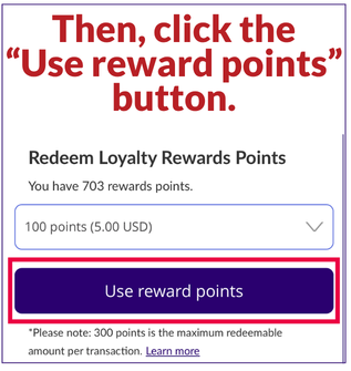 Redeeming Loyalty Rewards Points Step 7 | CPAPsupplies.com