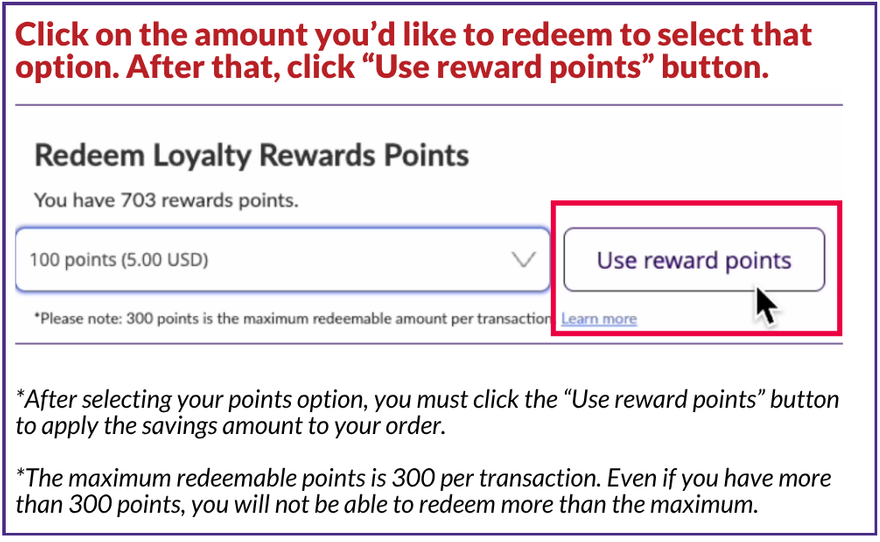 Redeeming Loyalty Rewards Points Step 7 | CPAPsupplies.com