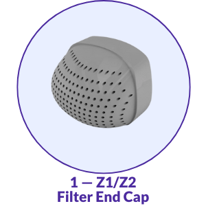 Breas Filter End Cap for Z1 & Z2 CPAP Machine