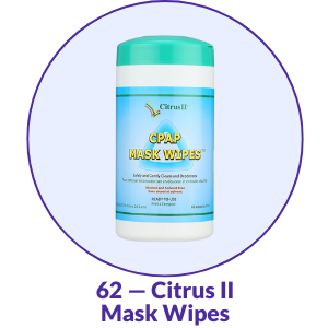 Citrus II CPAP Mask Wipes (62 Count)