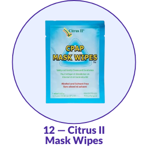 Citrus II CPAP Mask Wipes (12 Count)