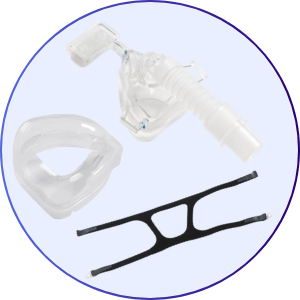 Drive Medical NasalFit Deluxe EZ Nasal CPAP Mask with Headgear - What's Included
