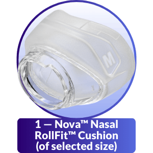 Fisher & Paykel Nova Nasal CPAP Mask RollFit Cushion - What's Included