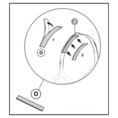 Fisher & Paykel Nova Nasal CPAP Mask Headgear Pad Instructions Diagram