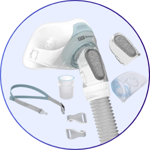 Fisher & Paykel Brevida Nasal Pillow CPAP Mask with Headgear - What's Included