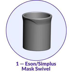 Fisher & Paykel Eson Nasal & Simplus Full Face CPAP Mask Swivel