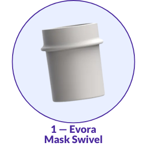 Fisher & Paykel Evora CPAP Mask Swivel - What's Included