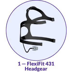 Fisher & Paykel FlexiFit 431 Full Face CPAP Mask Headgear
