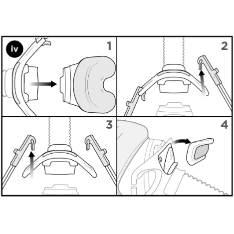 Fisher & Paykel Nova Nasal CPAP Mask Disassembly Guide Diagram