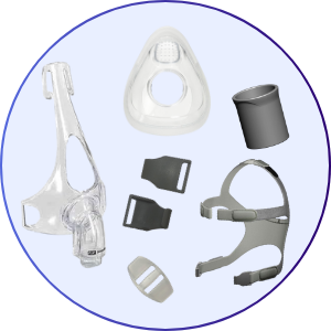 Fisher & Paykel Simplus Full Face CPAP Mask with Headgear - What's Included