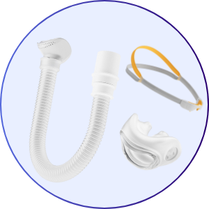 Fisher & Paykel Solo Nasal Pillow CPAP Mask with Headgear - What's Included