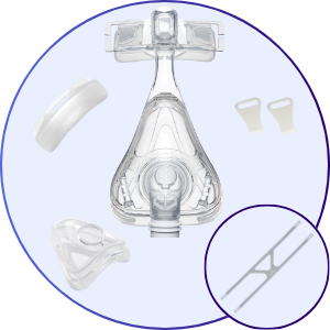 Philips Respironics Amara Silicone Full Face CPAP Mask - What's Included