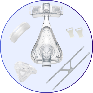 Philips Respironics Amara Full Face CPAP Mask with Headgear - What's Included