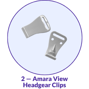 Philips Respironics Amara View CPAP Mask Headgear Clips