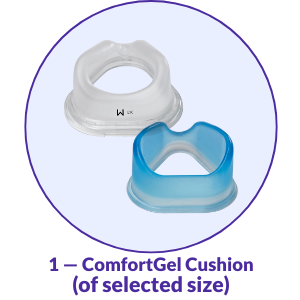 Philips Respironics ComfortGel Blue Nasal CPAP Mask Cushion and Flap