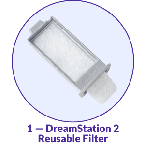 Philips Respironics DreamStation 2 Reusable Pollen CPAP Filter - What's Included