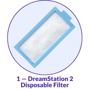 Philips Respironics DreamStation 2 Ultrafine Disposable CPAP Filter - What's Included