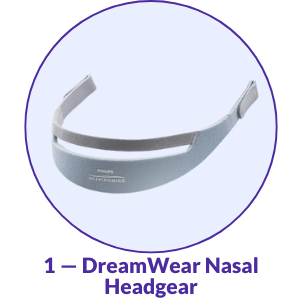 Philips Respironics DreamWear Nasal CPAP Mask Headgear