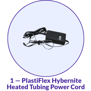 PlastiFlex 12V Power Cord for Hybernite Heated CPAP Tubing