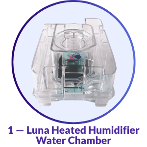 React Health Luna 1 H60 Heated Humidifier CPAP Water Chamber - What's Included