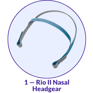 React Health Rio II Nasal Pillow CPAP Mask Headgear