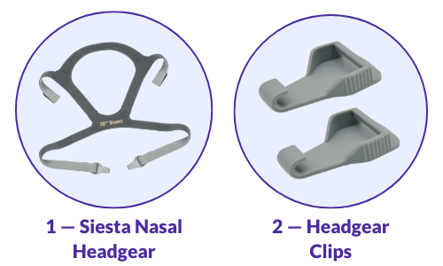 React Health Siesta Full Face CPAP Mask Headgear