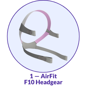 Resmed AirFit F10 For Her CPAP Mask Headgear - Pink