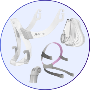 Resmed AirFit F10 for Her Full Face CPAP Mask with Headgear - What's Included