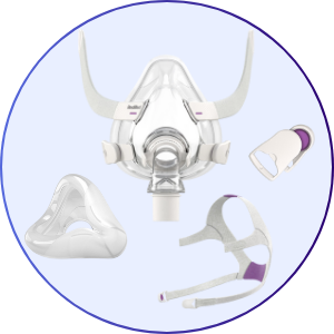 Resmed AirFit F20 for Her Full Face CPAP Mask with Headgear - What's Included