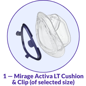 ResMed Mirage Activa LT Nasal CPAP Mask Cushion