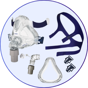 Resmed Quattro FX Full Face CPAP Mask with Headgear - What's Included