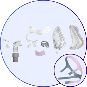 Resmed Quattro FX For Her Full Face CPAP Mask - What's Included