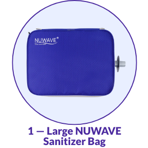 Large NUWAVE CPAP Sanitizer Bag - What's Included