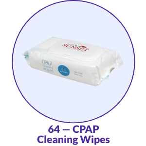 Sunset CPAP Cleaning Wipes (64 Count)
