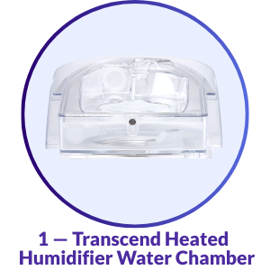 Transcend 2 & 3 CPAP Machine Heated Humidifier Water Chamber - What's Included