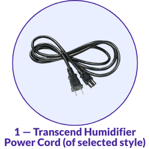 Transcend CPAP Humidifier Power Cord