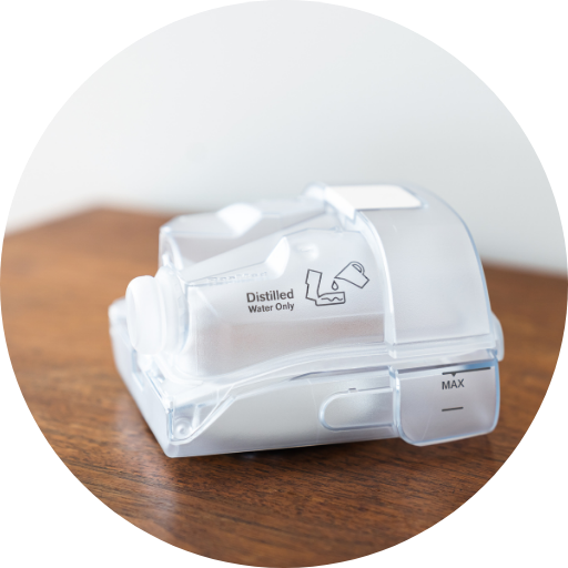 a cpap machine humidifier water chamber