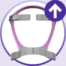 Resmed Mirage FX for Her Nasal CPAP Mask Headgear Option | Overview