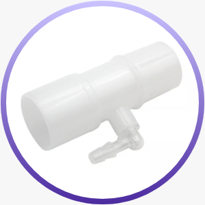 Oxygen Enrichment CPAP Adapter with Cap | What's Included